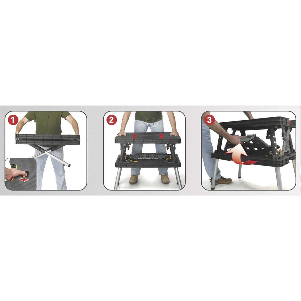 Folding Work Table with Extendable Legs V159