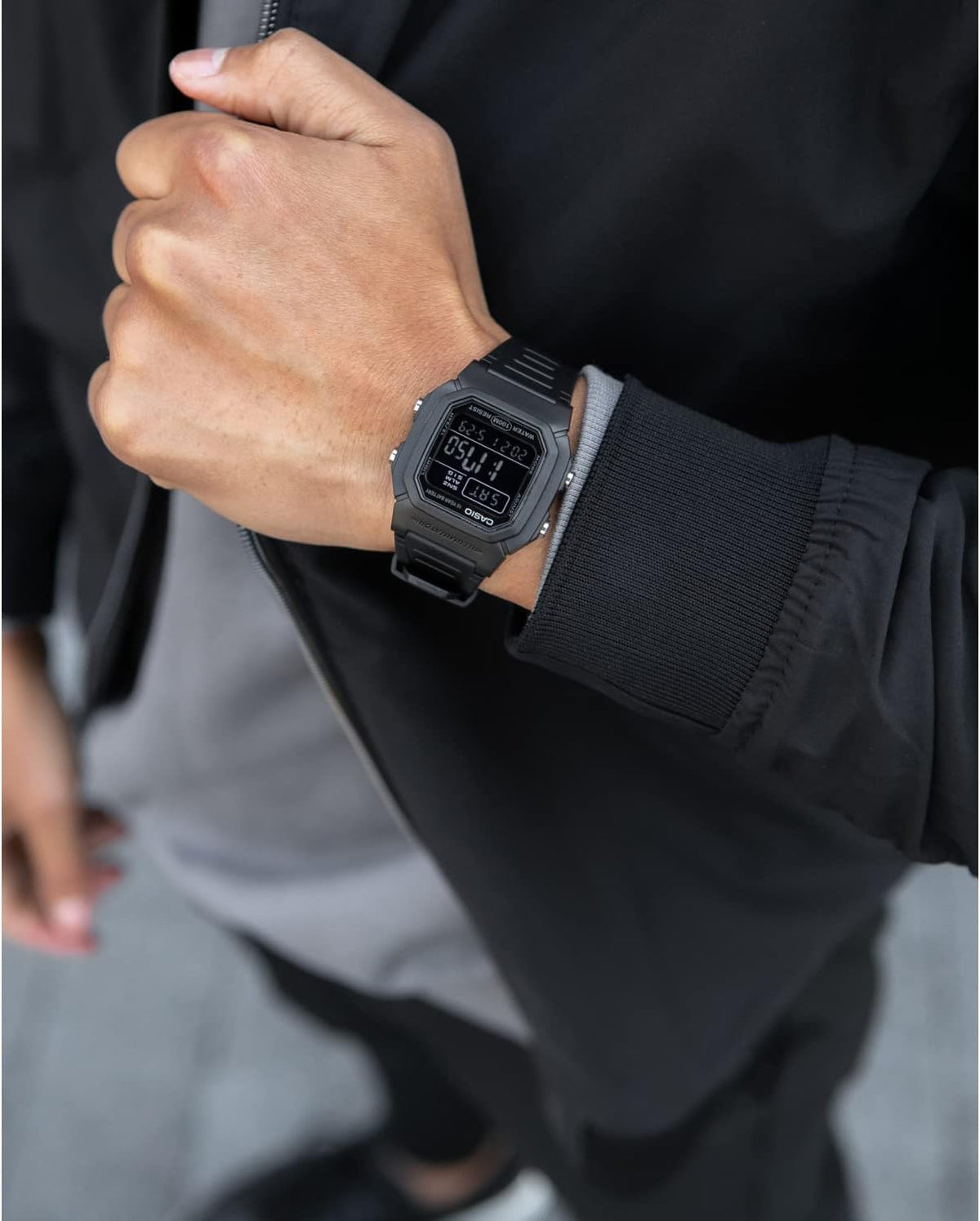 Black Digital Watch T729