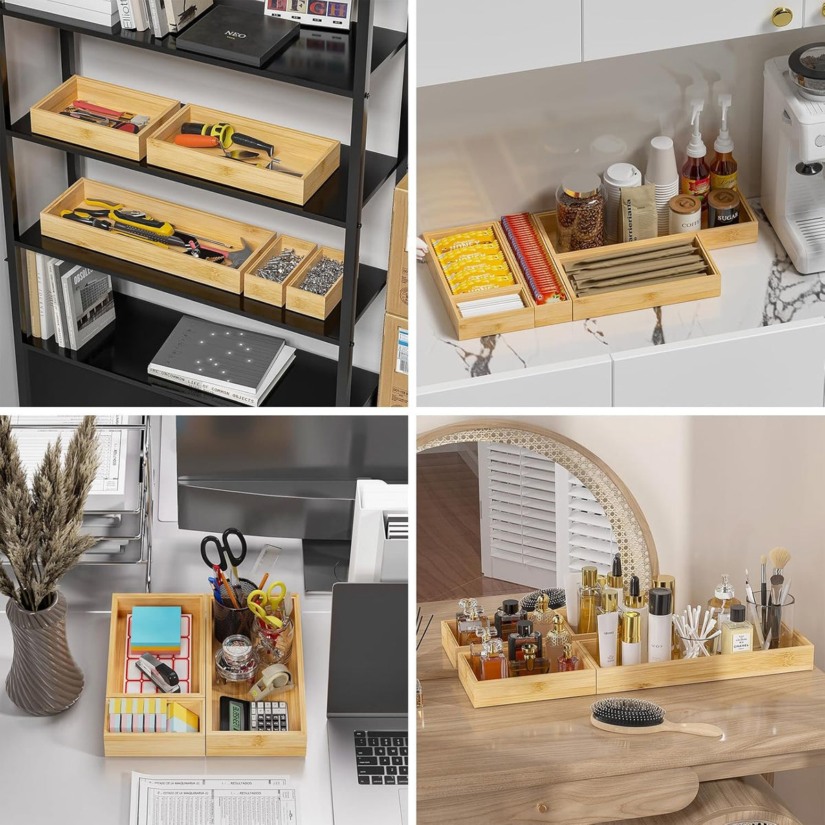 Bamboo Drawer Organizer Set of 2 T614819