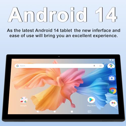 8GB RAM 64GB ROM 10 Inch Android 14 Tablet with Keyboard Mouse Case Stylus F780