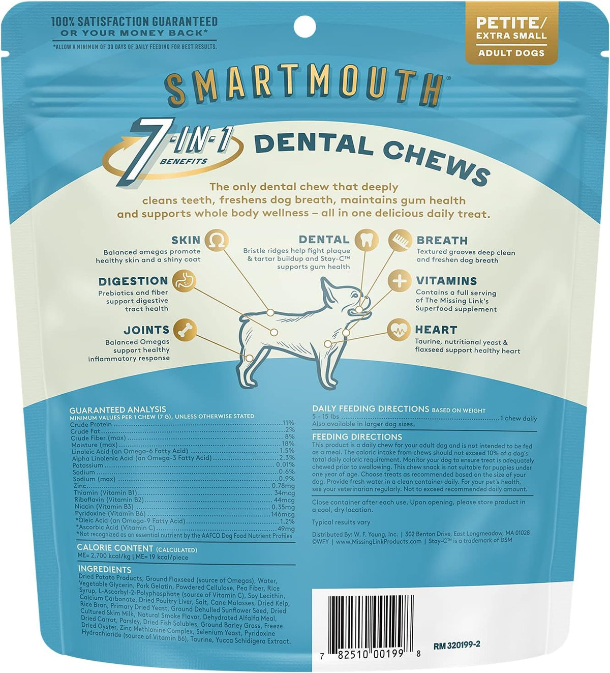 Petite/XS 28 Ct Dental Chew Treats Q4138