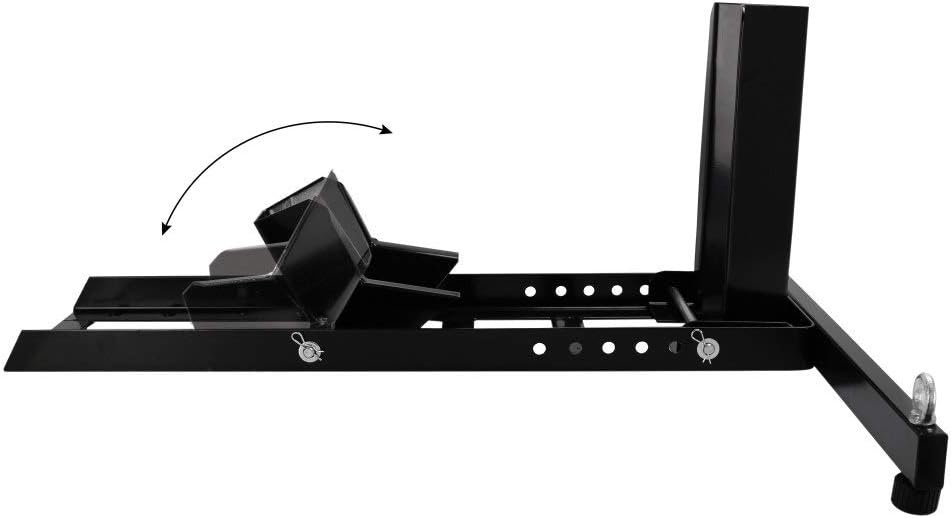 Heavy-Duty Adjustable Motorcycle Wheel Chock Stand Y553003