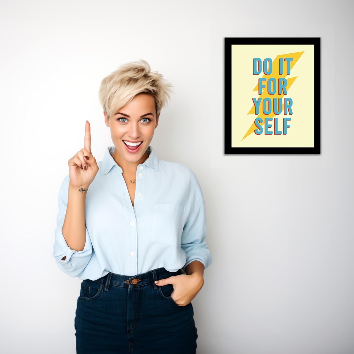 Success Inspirational Quote Wall Art Print, Unframed - 8x10 F699104