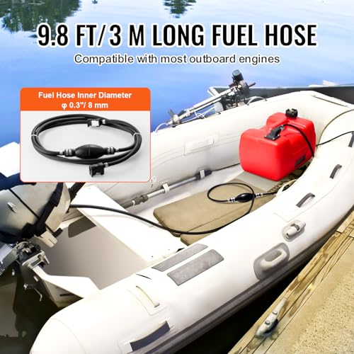 12 Gallon Portable Plastic Boat Fuel Tank T5652