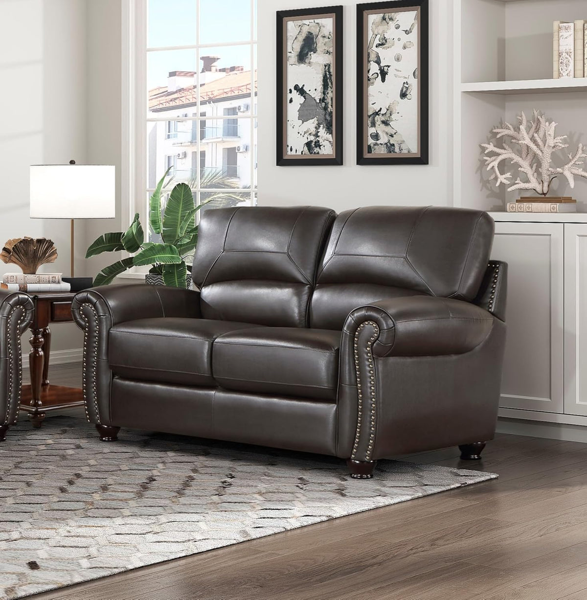 Brown Leather 3pc Sofa Set Z834888