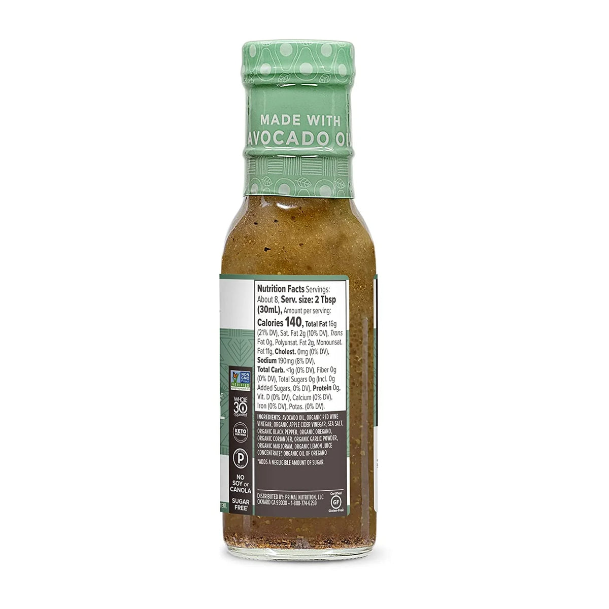 Greek Vinaigrette & Marinade with Avocado Oil 8 fl oz Pack of 2 F7367