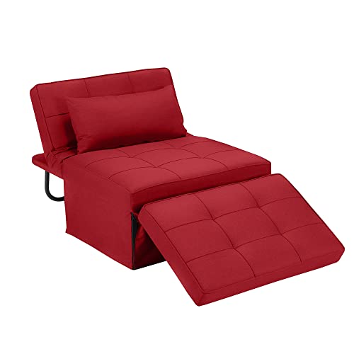 Dark Grey 4 in 1 Folding Ottoman Couch Bed F65738