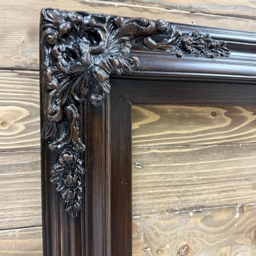Dark Walnut Finish Wood TV Frame for 55 and 65 inch TVs U55280