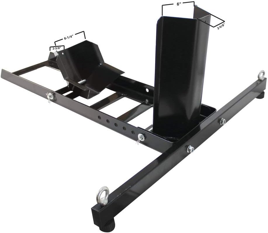 Heavy-Duty Adjustable Motorcycle Wheel Chock Stand Y553003