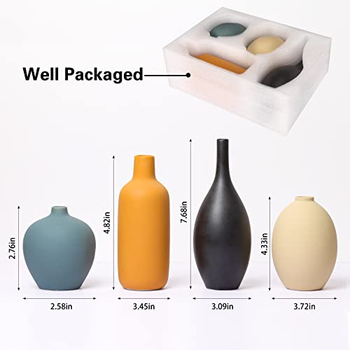 4pcs Ceramic Vases Q822