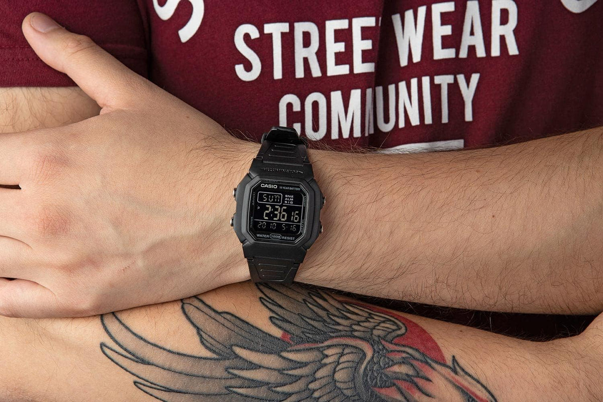 Black Digital Watch T729