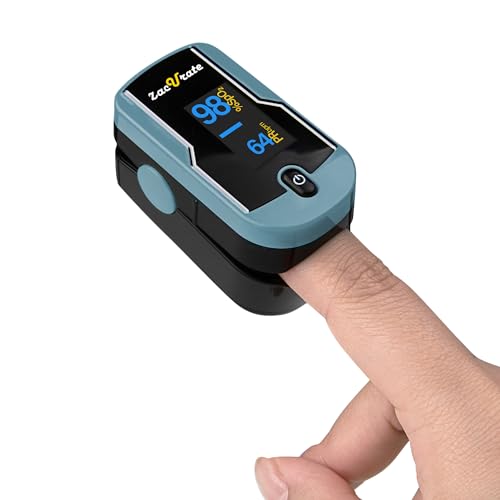 Fingertip Pulse Oximeter Blood Oxygen Saturation Monitor with Lanyard (Sunny Yellow) V6386