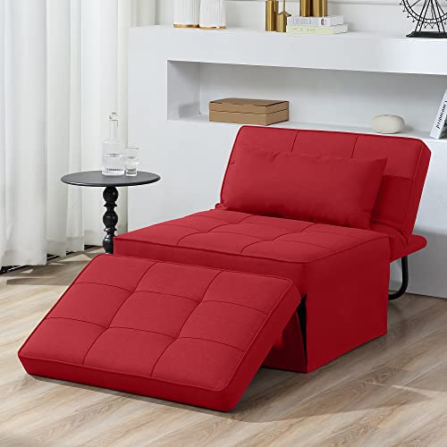 Dark Grey 4 in 1 Folding Ottoman Couch Bed F65738