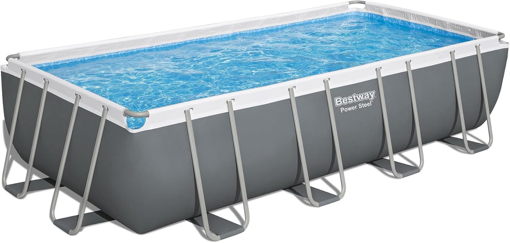 18' x 9' x 48" Rectangular Above Ground Swimming Pool Set with Sand Filter Pump H452758