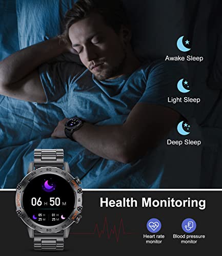 Smart Watch with Bluetooth Call, 5ATM Waterproof, 1.39'' HD X9846