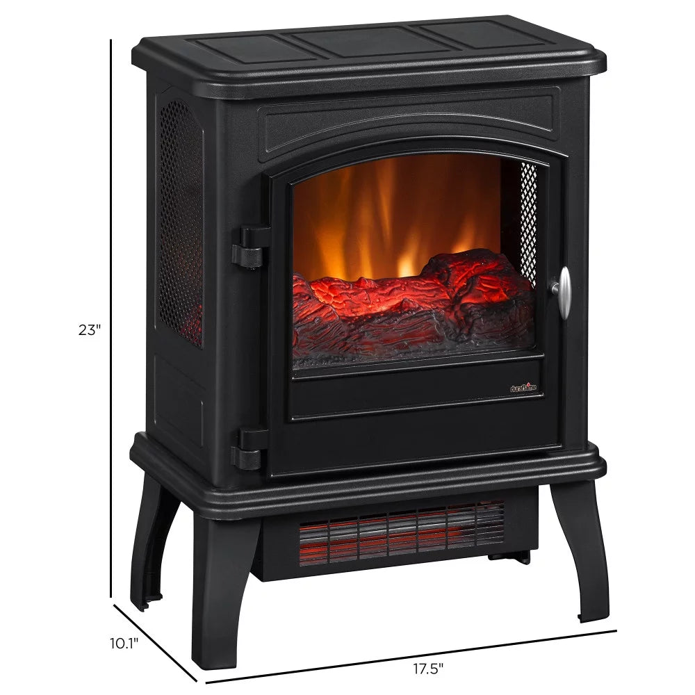 Black Infrared Quartz Electric Fireplace Stove Heater U862