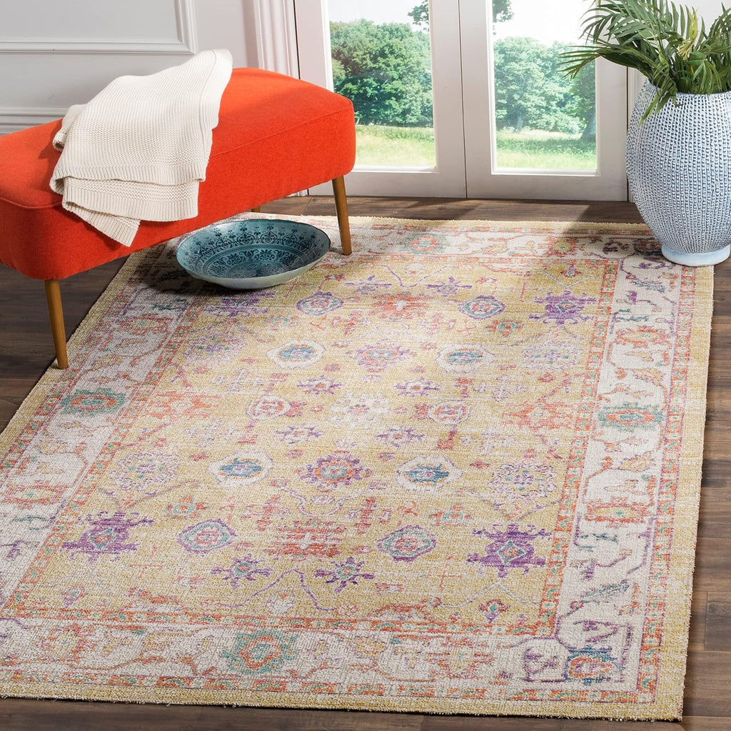 Runner Rug - 3' x 8', Grey & Cream, Distressed Design L637258