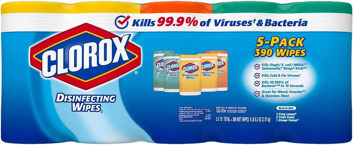 78 Count Disinfecting Wipes Variety Pack (Pack of 5) T54453
