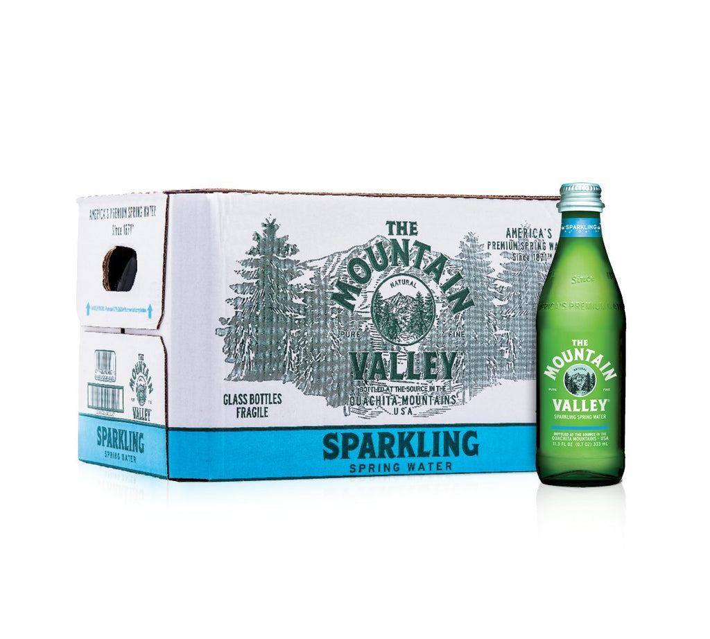 Sparkling Water, 333 mL Glass Bottles (Pack of 24) D20336