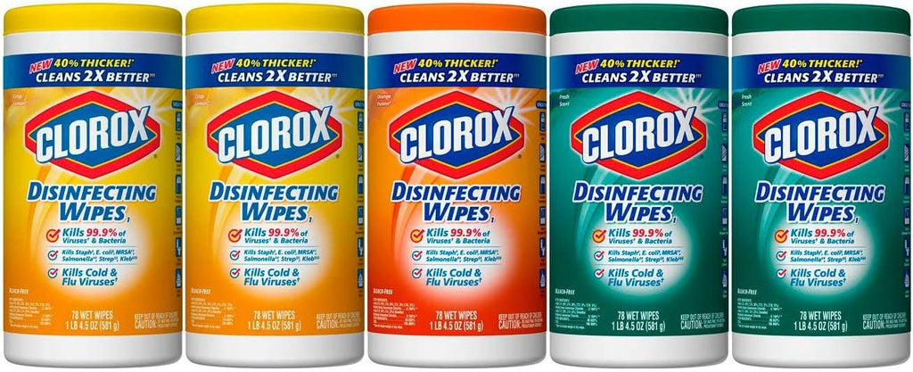 78 Count Disinfecting Wipes Variety Pack (Pack of 5) T54453