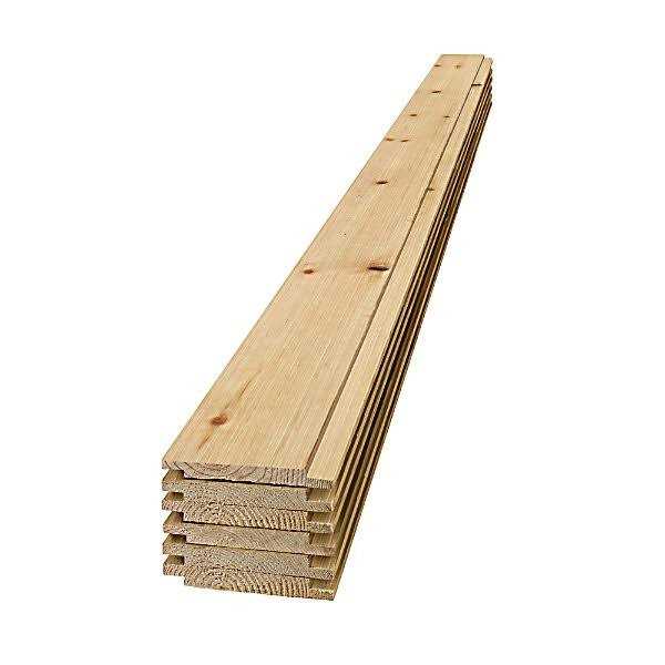 1 in. x 8 in. x 6 ft. Barn Wood Pine Shiplap Board L7081