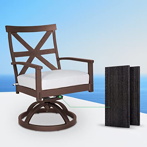 8 Pack Fiberglass Spring Plates for Patio Rocking Chair Replacement, 2.5" x 5" x 0.25" R43235