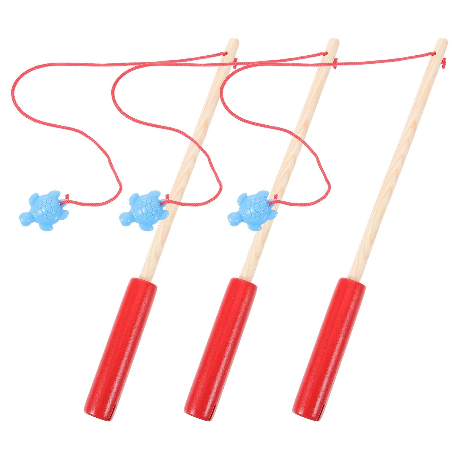 6 Pcs Wooden Magnetic Fishing Rod Puzzle Toy R190735