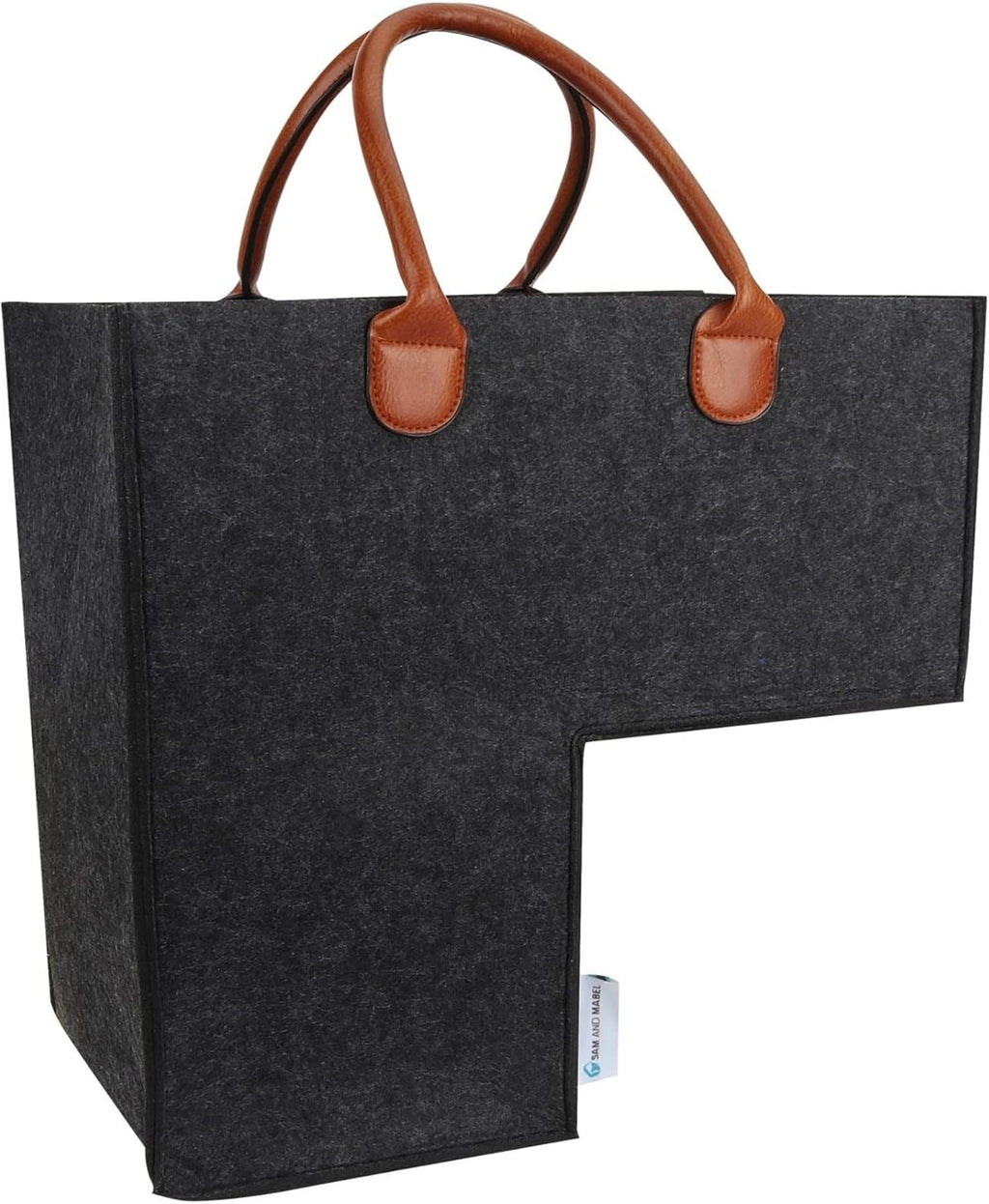 Stair Basket with Handles, Stylish Gray, Pack of 2 F224667
