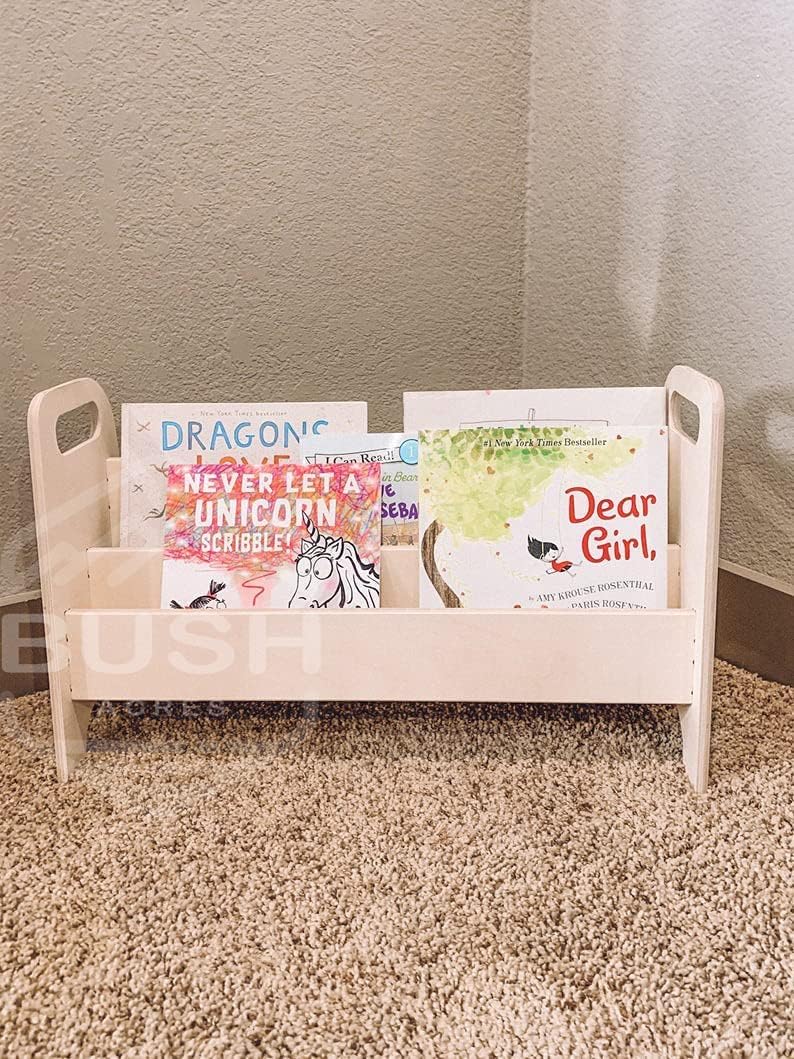 Montessori Kids Portable Bookshelf Wooden Furniture I879134