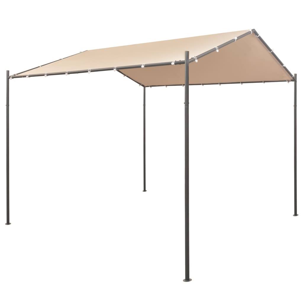 Steel Beige Gazebo Tent Canopy M38567