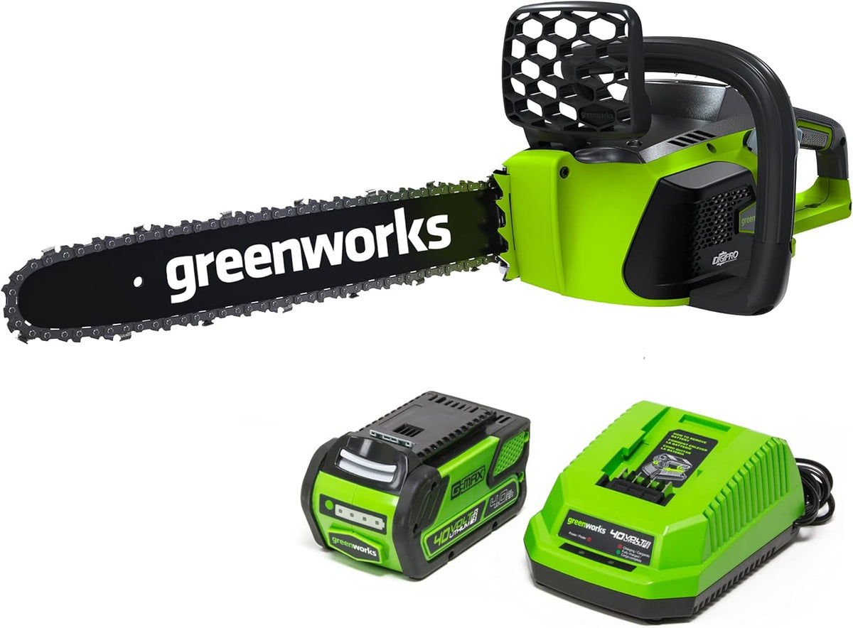 40V 16-Inch Cordless Chainsaw with 4AH Battery and Charger Q552357