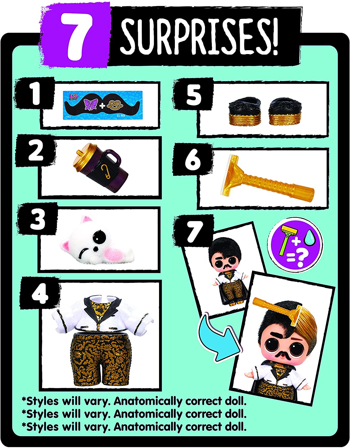 Boys Series 5 Boy Doll With 7 Surprises E2460