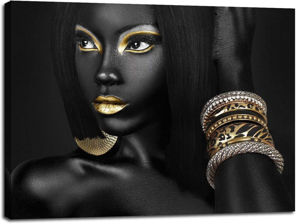 African American Woman Portrait 20''Wx28''H L5886