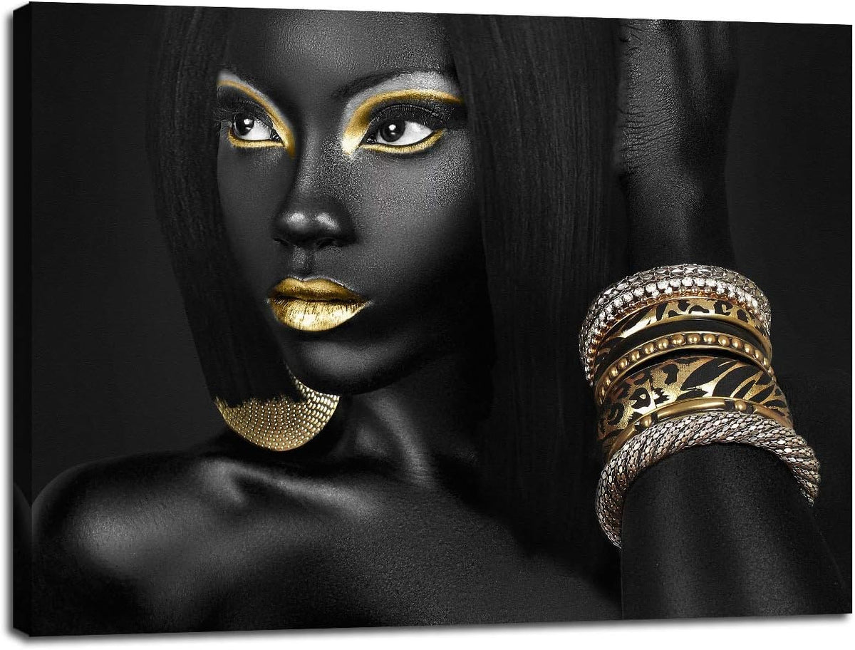 African American Woman Portrait 20''Wx28''H L5886