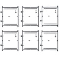 Steel Frame Gate Kit, 36x22-60x22 Wide Opening Up to 7& High (6 Pack) R266