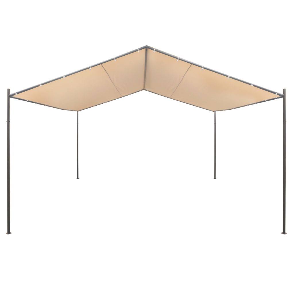 Steel Beige Gazebo Tent Canopy M38567