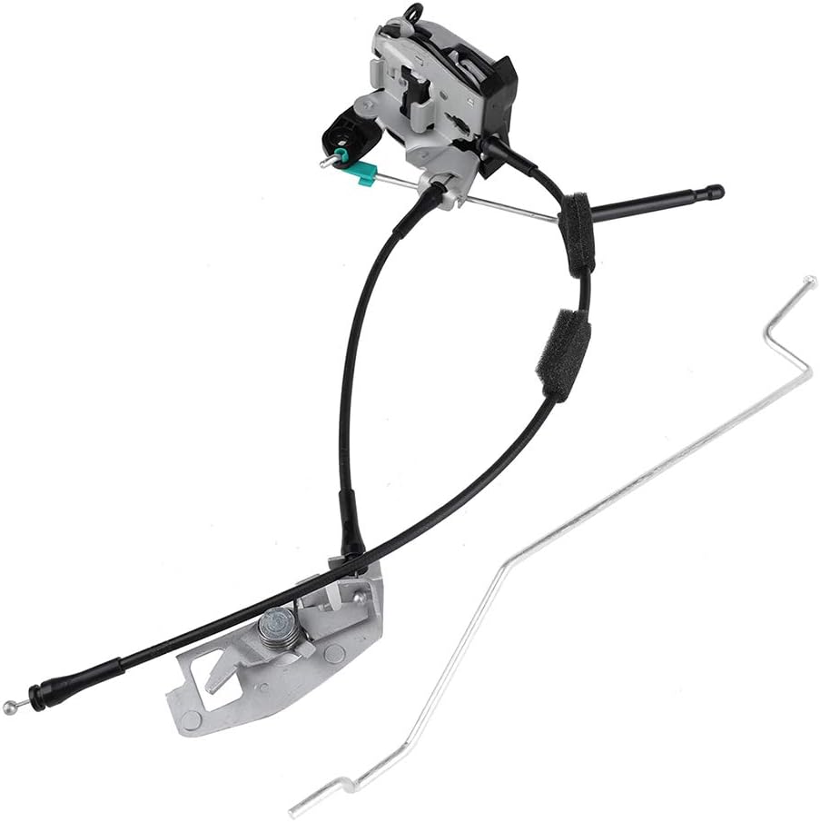Door Latch Lock Assembly Front Left Driver Side Power Door Latch Lock Actuator Motor Cable Rod Kit Pack of 2 H71959