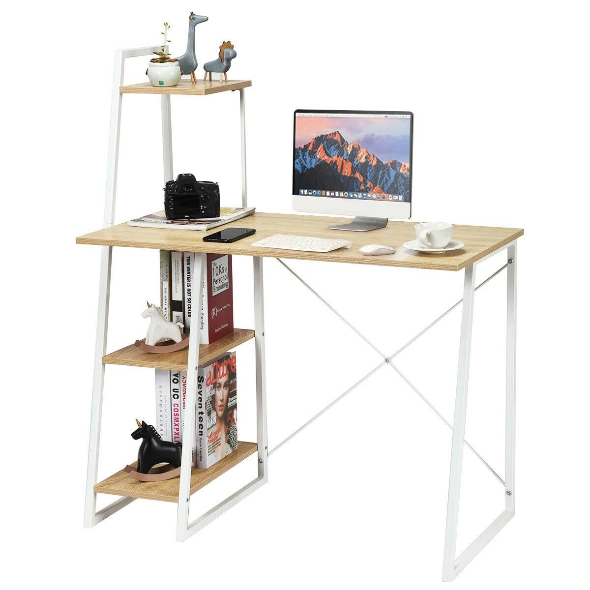 4 Tier Shelves Computer Desk R1535