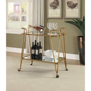 Silver Mid-Century Bar Cart L6947