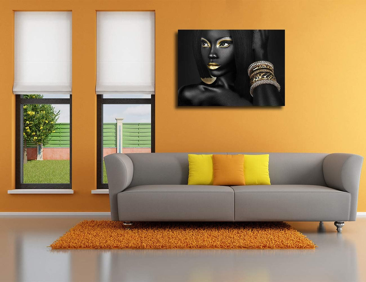 African American Woman Portrait 20''Wx28''H L5886
