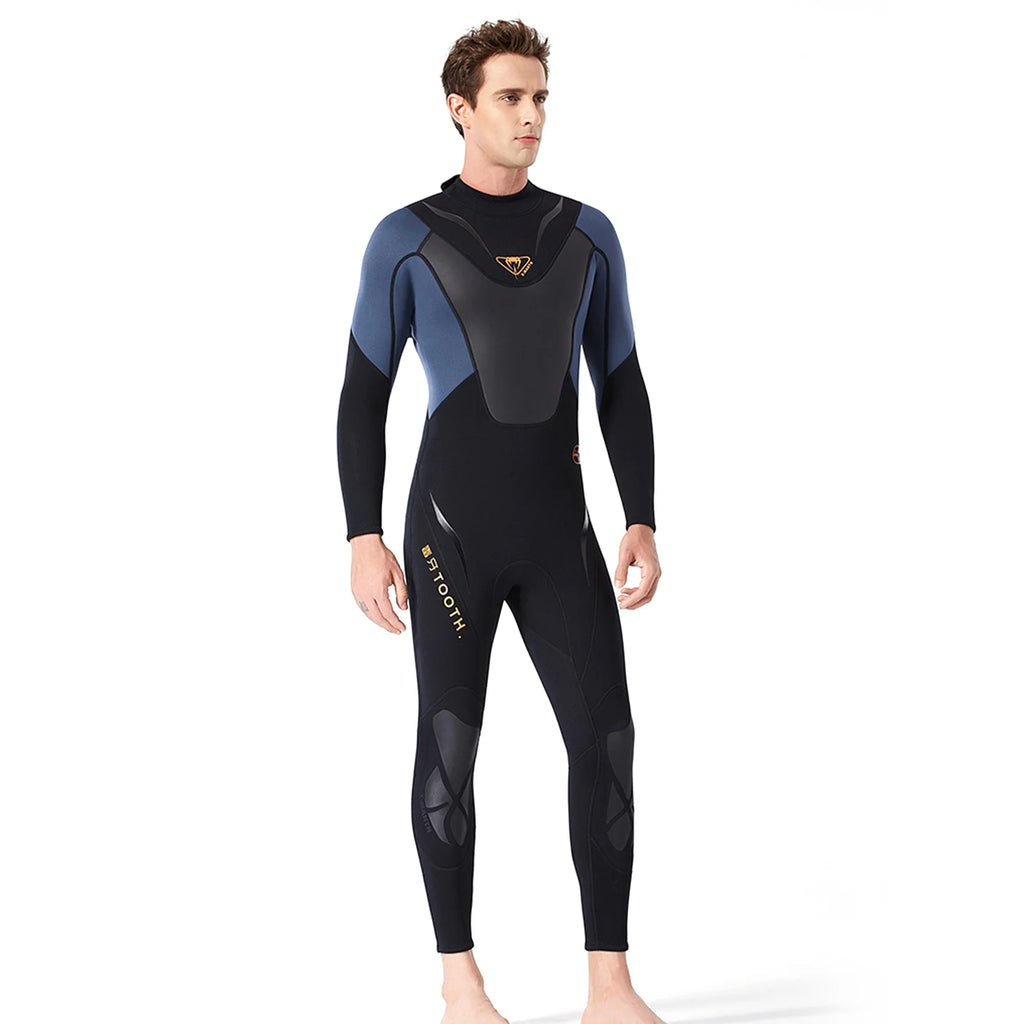 3mm Neoprene Full-body Wetsuit with Back Zipper A827224