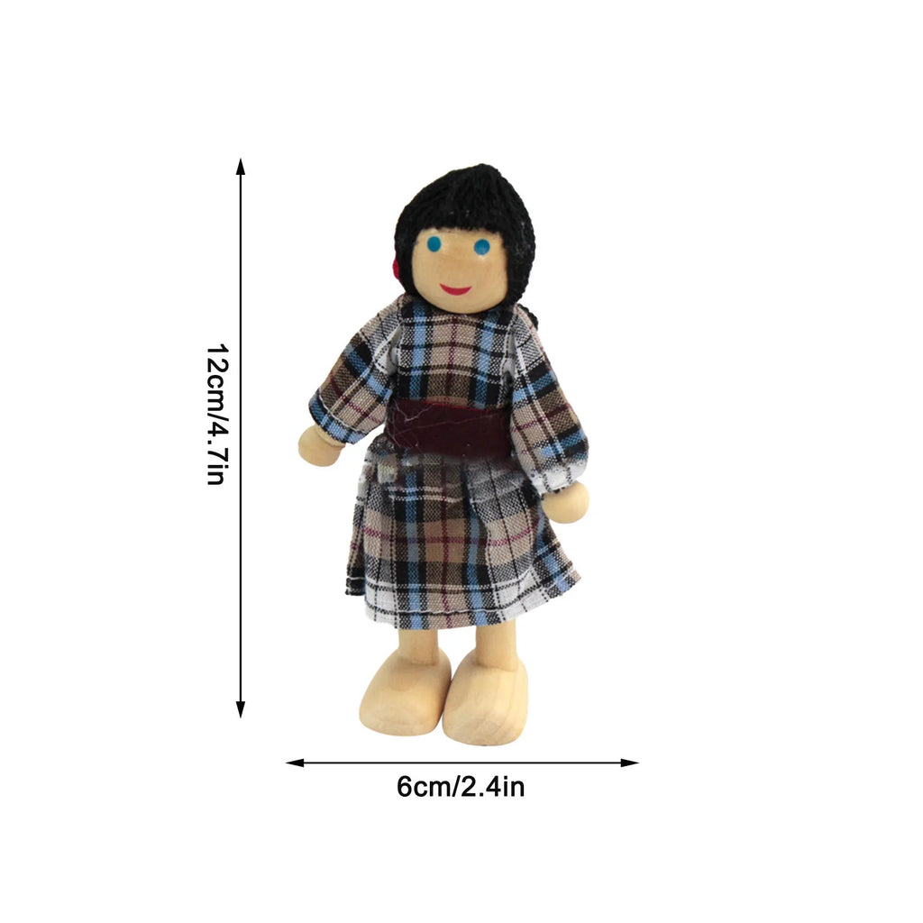 Miniature Dollhouse Accessories 7 People Set Doll Toys Y943