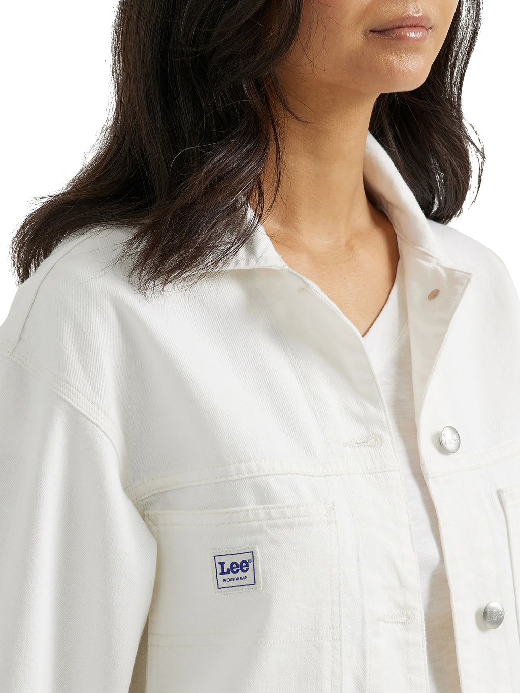 Cropped Chore Denim Jacket A107