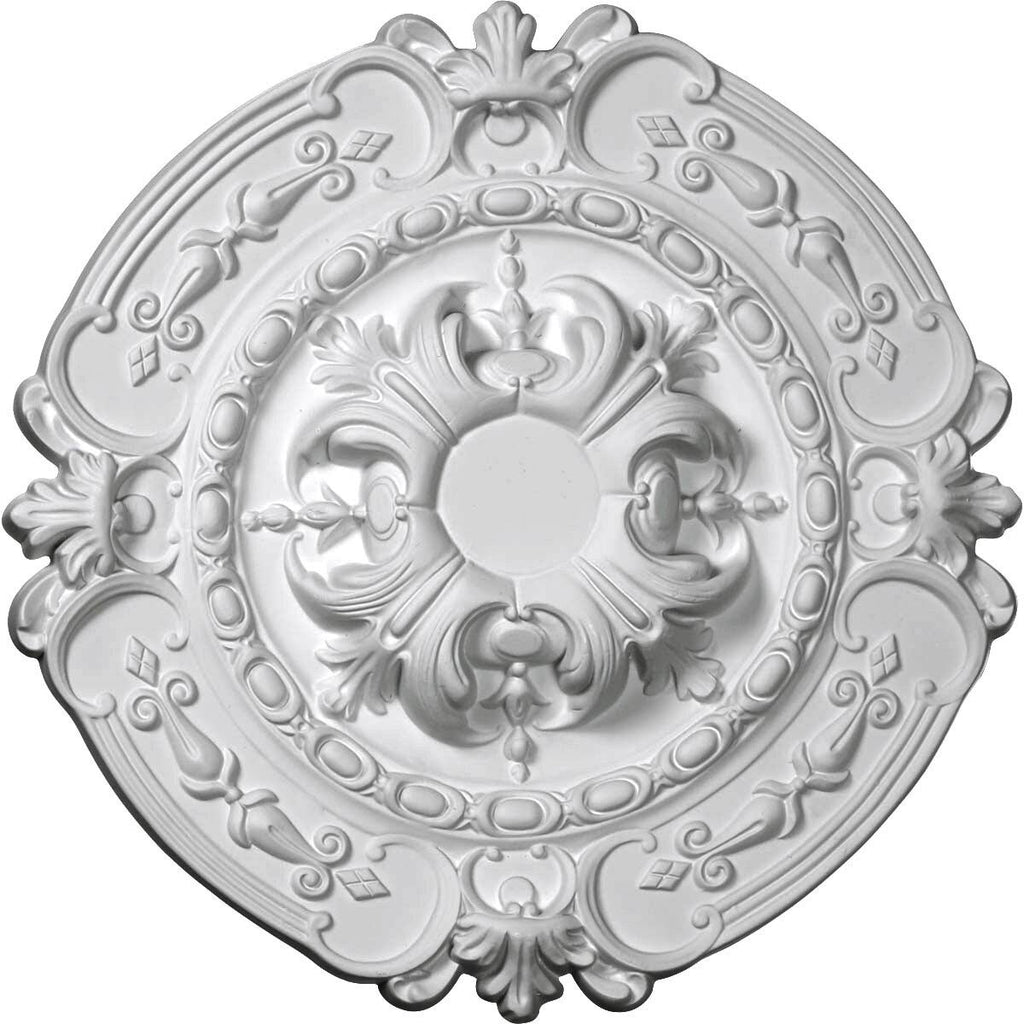 Hand-Painted Black Pearl Ceiling Medallion F2626