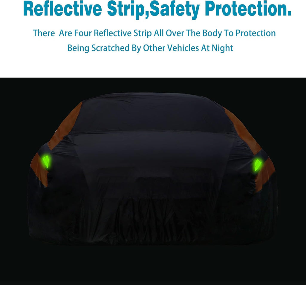 6 Layers Cotton Car Cover for Sedan Up to 177 M Q334