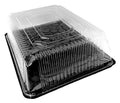 Black Half Size Sheet Cake Tray with Clear Dome Lid (Pack of 25) N252
