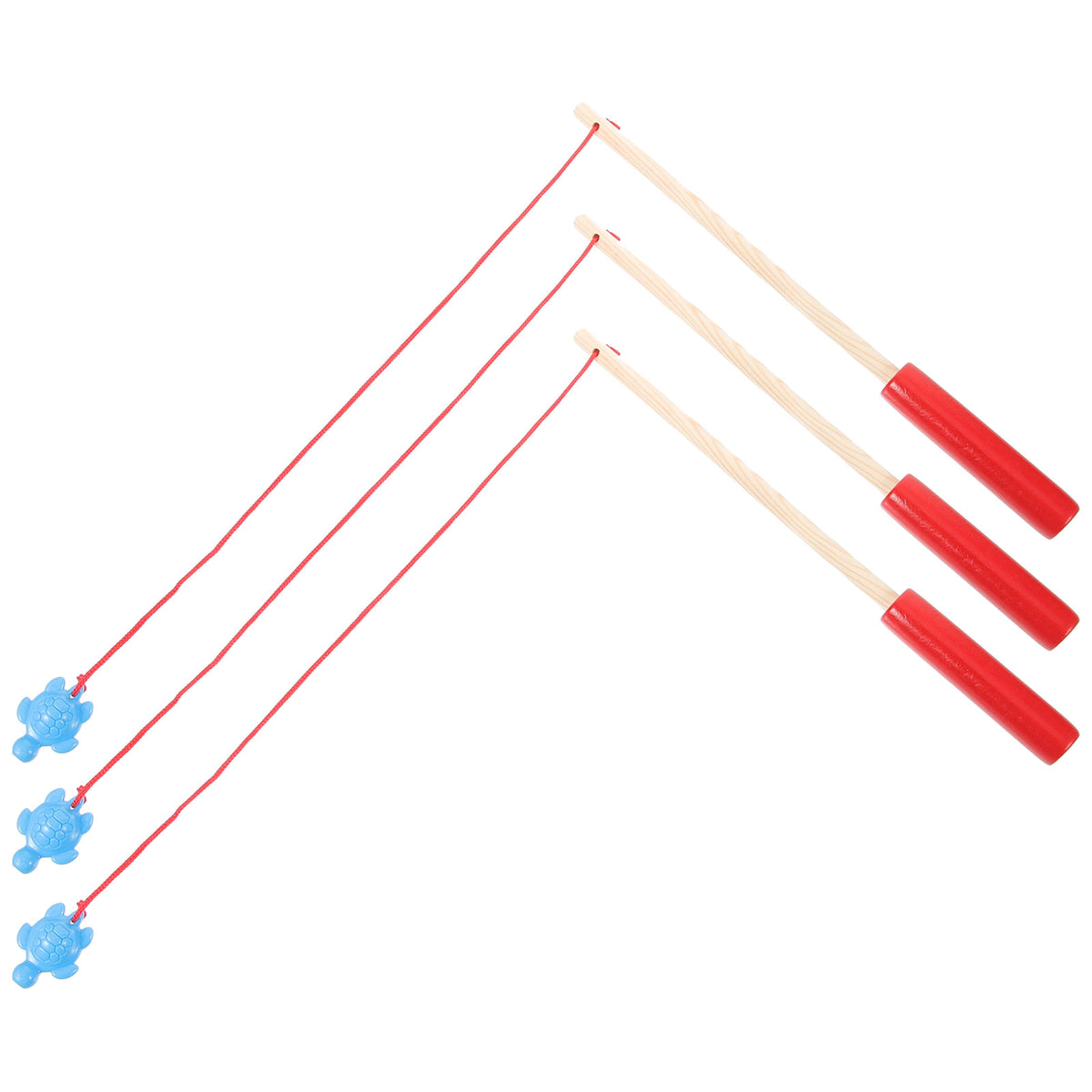 6 Pcs Wooden Magnetic Fishing Rod Puzzle Toy R190735