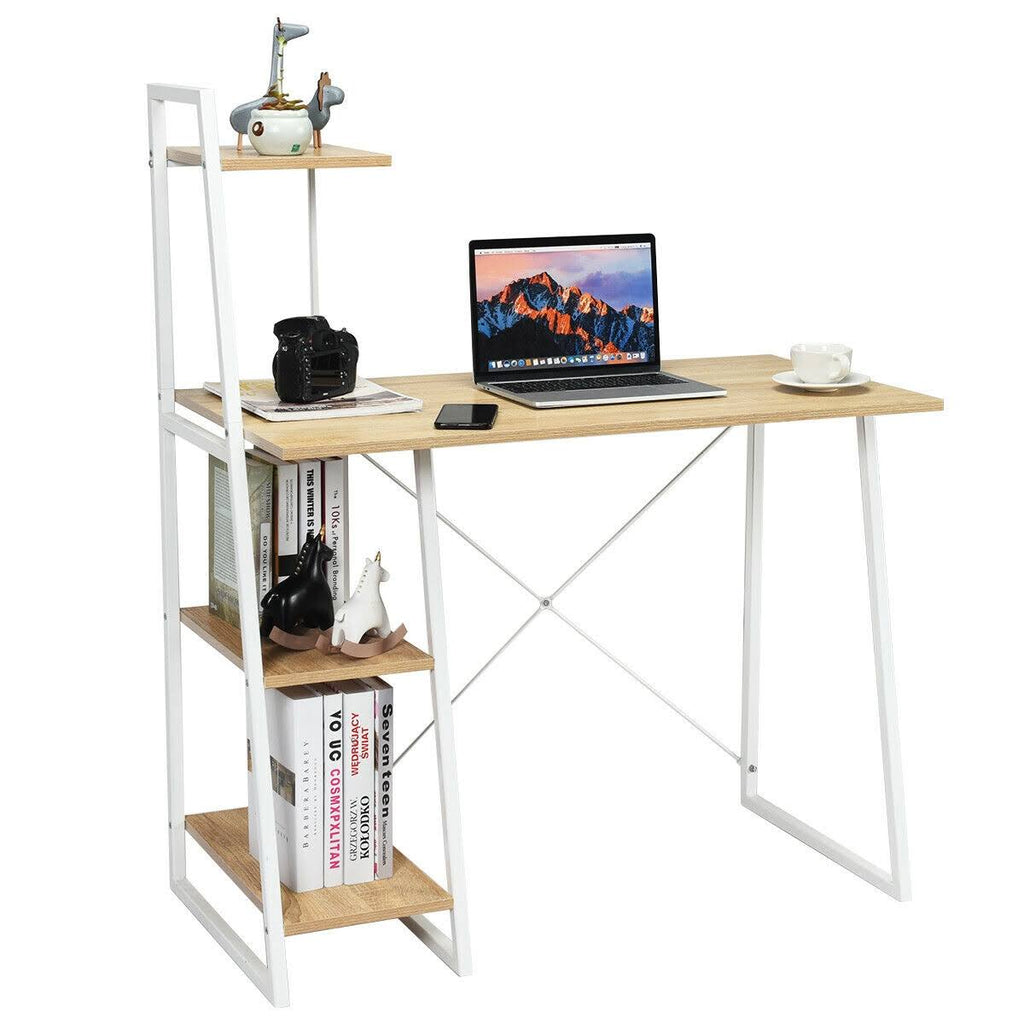 4 Tier Shelves Computer Desk R1535