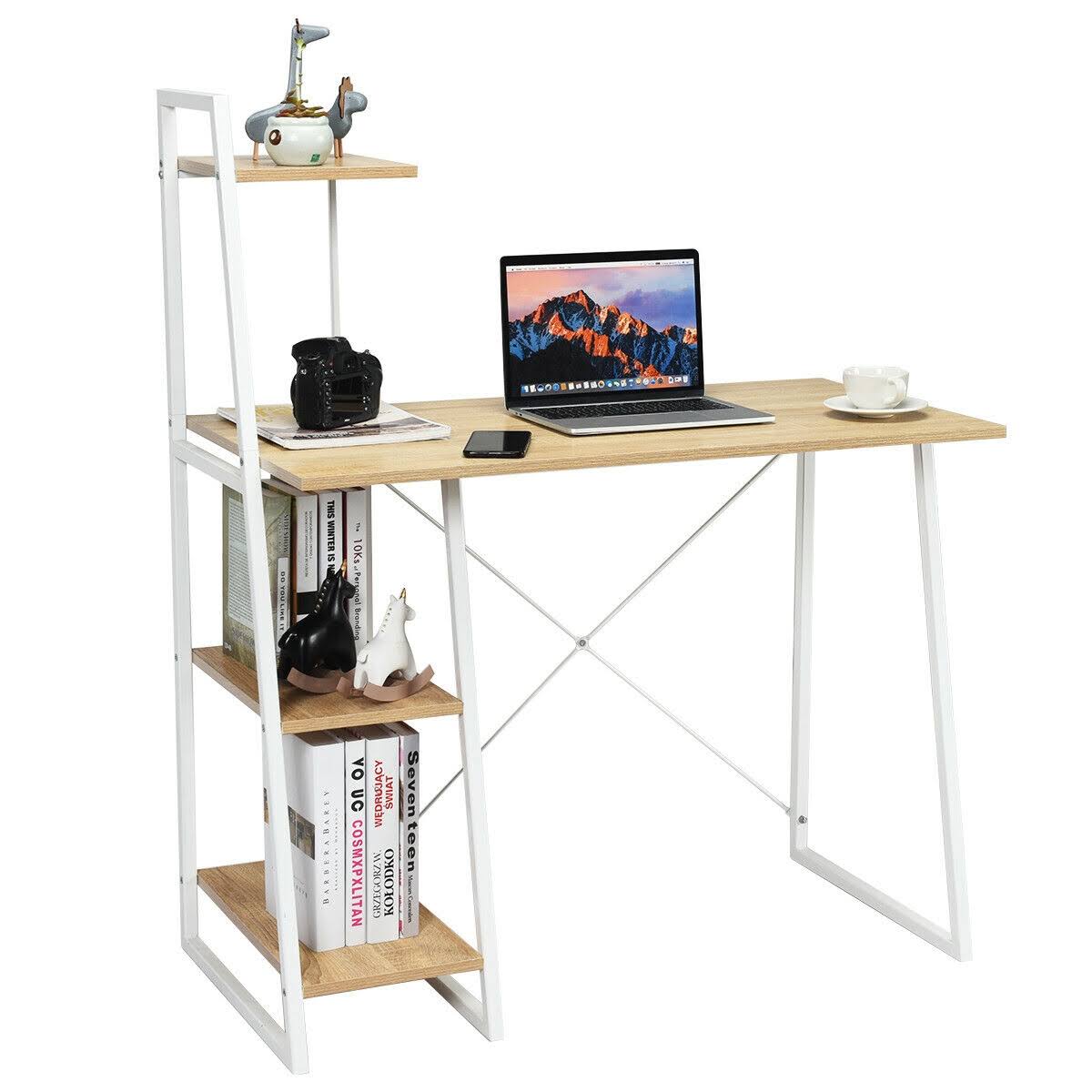 4 Tier Shelves Computer Desk R1535