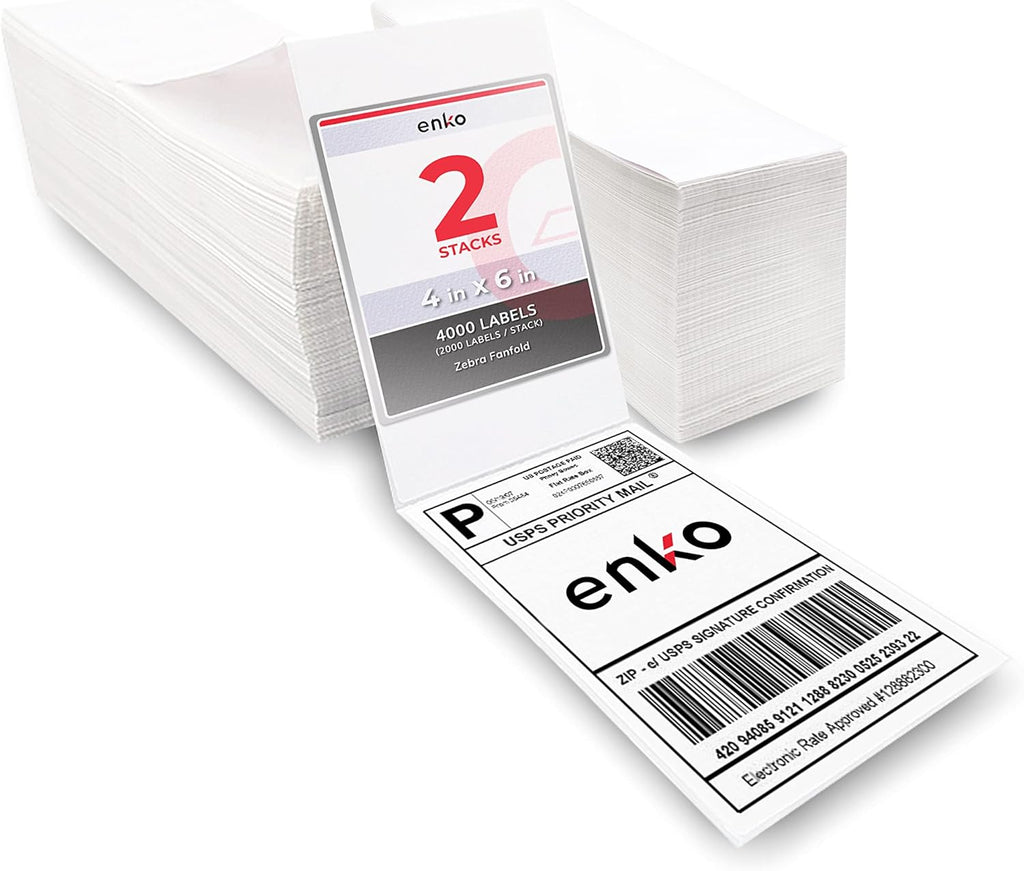 8 Rolls 3600 Labels 4 x 6 Direct Thermal Address Shipping Labels T2697